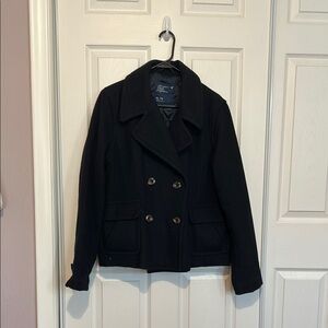 American Eagle Outfitters Navy Pea Coat